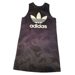 Adidas lace paisley trefoil dress